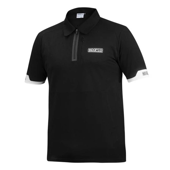 SPARCO POLO ZIP SİYAH XL BEDEN
