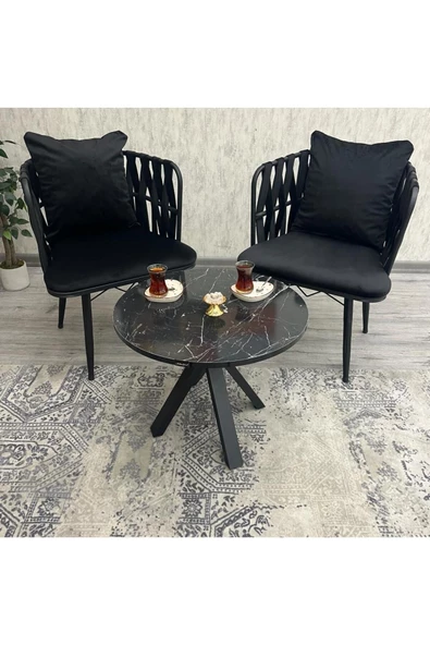 By Orhan Güzel Balkon,Teras,Kafe,Çay Seti İkili Takım Gözde Çay Seti Takımı