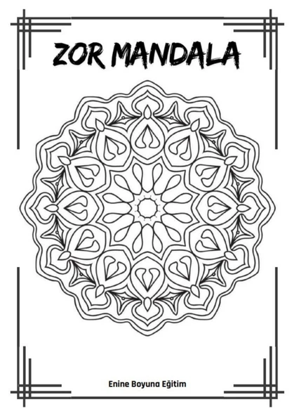 Zor Mandala Boyama Kitabı (100 Seçilmiş Mandala) - 2