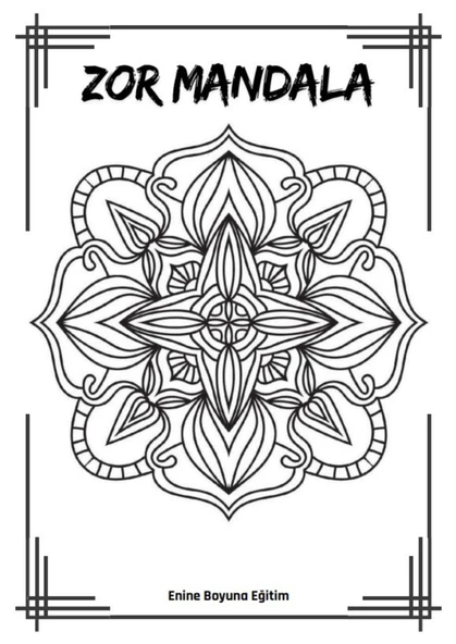 Zor Mandala Boyama Kitabı (100 Seçilmiş Mandala) - 4