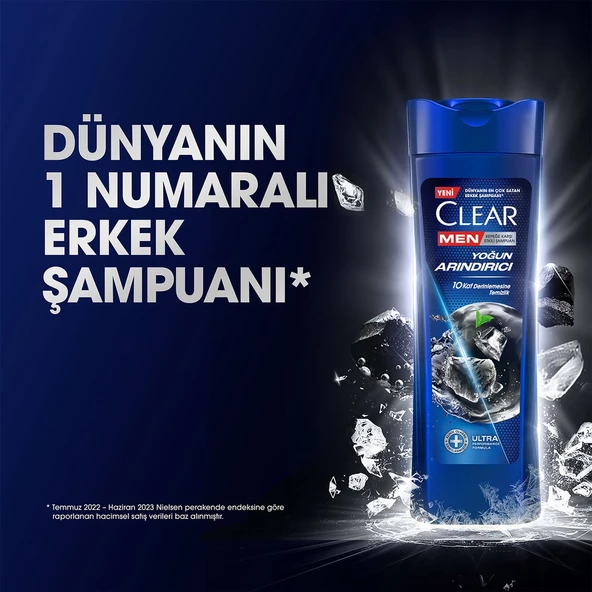 Clear Men Kepeğe Karşı Etkili Şampuan Yoğun Arındırıcı 350 Ml - Resim 7