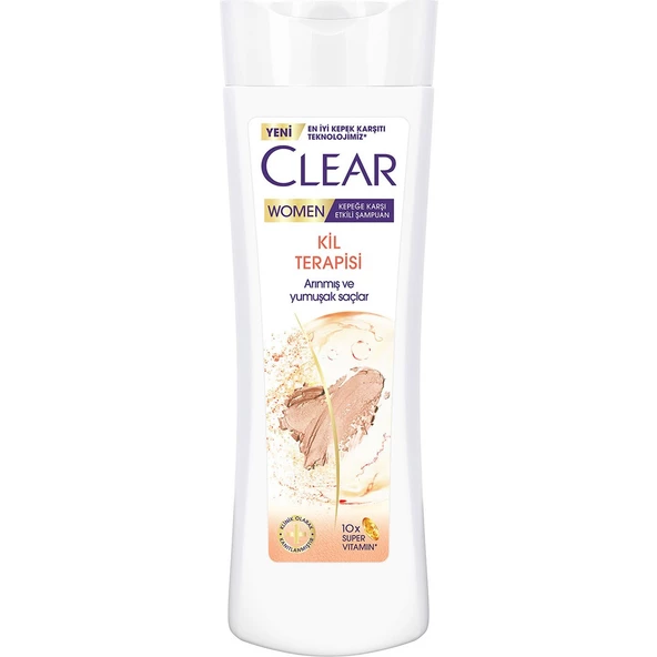 Clear Women Kepeğe Karşı Etkili Şampuan Kil Terapisi 350 Ml - 2