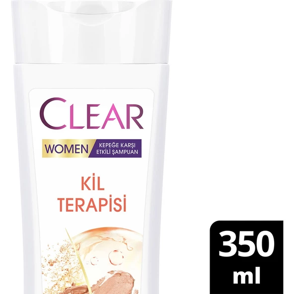 Clear Women Kepeğe Karşı Etkili Şampuan Kil Terapisi 350 Ml