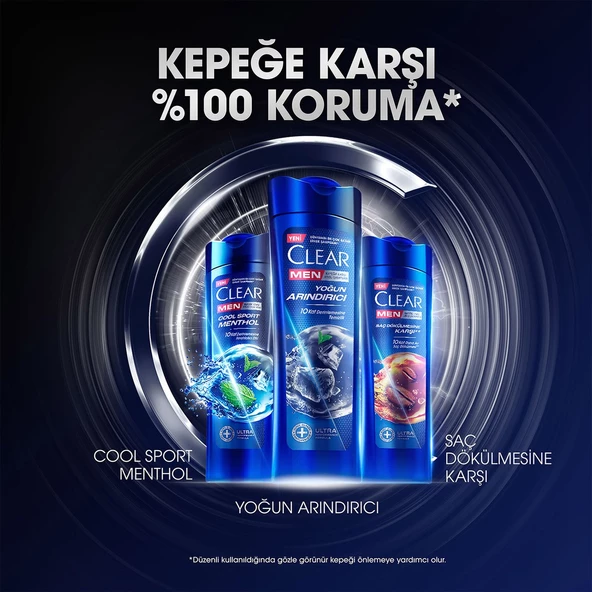 Clear Men Kepeğe Karşı Etkili Şampuan Yoğun Arındırıcı 350 Ml - Resim 10