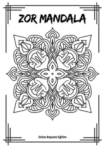 Zor Mandala Boyama Kitabı (100 Seçilmiş Mandala) - 5
