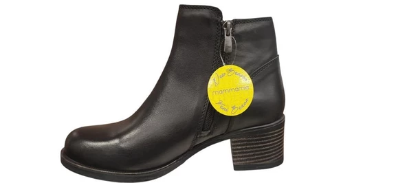 MAMMAMİA D24KB-4550 TOPUKLU BİLEK BOY KADIN DERİ BOT - Resim 4
