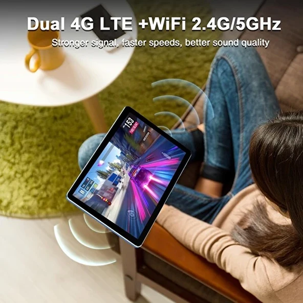 Doogee T10W 8000mAh Pil 10" 128GB/1TB TF Dört Çekirdekli Android Çift Kamera 2.4G/5G WiFi Tablet - 2