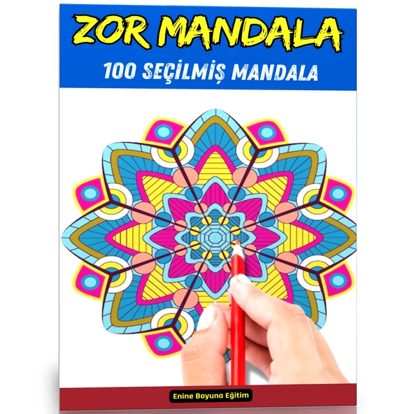 Zor Mandala Boyama Kitabı (100 Seçilmiş Mandala) - 1