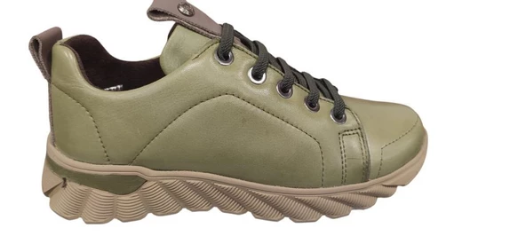 MAMMAMİA 24K-3585 KAUÇUK TABAN KADIN DERİ AYAKKABI - 3
