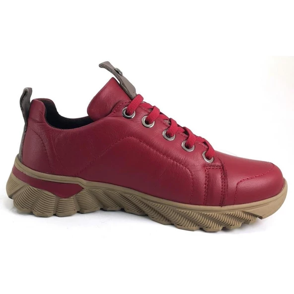 MAMMAMİA 24K-3585 KAUÇUK TABAN KADIN DERİ AYAKKABI - 8