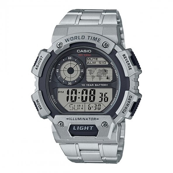AE-1400WHD-1AVDF Casio Youth Dijital Erkek Kol Saati - Resim 2