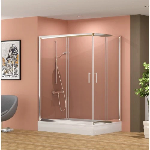 Lüks Camlı Duşakabin + Dikdörtgen Duşteknesi ND106 - 2