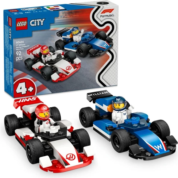 LEGO 60464 City F1® Williams Racing ve Haas F1® Yarış Arabaları