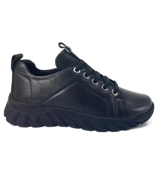 MAMMAMİA 24K-3585 KAUÇUK TABAN KADIN DERİ AYAKKABI - 4
