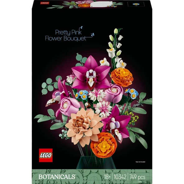 LEGO 10342  Botanicals Pembe Çiçek Buketi - 3