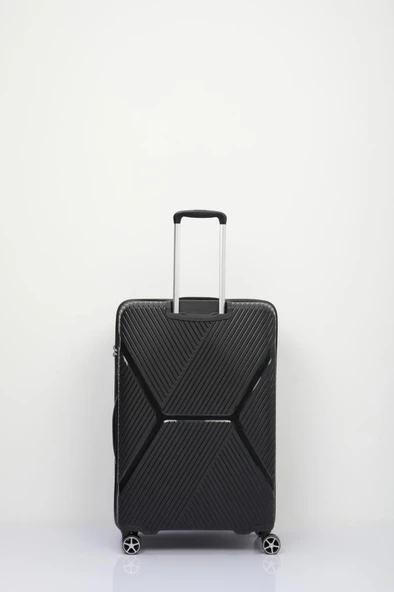 Benetton Trolley Valiz Siyah Orta Boy 14BNT3000-02-S - 3