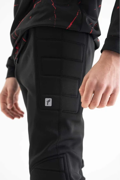 Siyah Profesyonel Süngerli Kaleci Pantolonu - 2