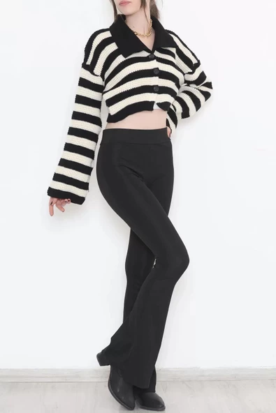 İspanyol Paça Tayt Siyah1 - 9279.1098. - 4