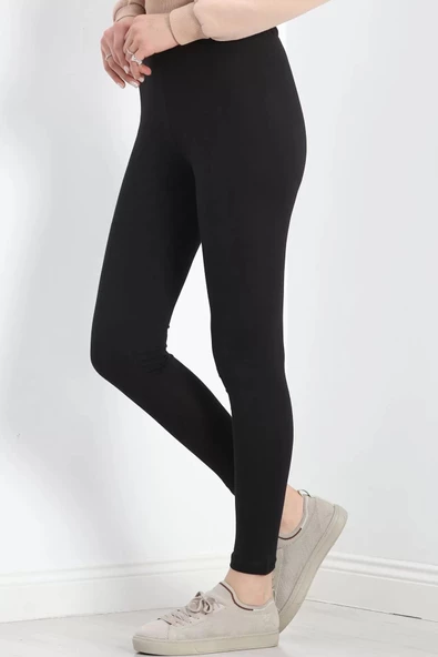 Kompakt Lyc Düz Tayt Siyah - 20513.200. - 3