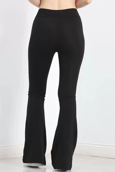 Şardonlu İspanyol Dalgıç Tayt Siyah - 20120.1098. - 8