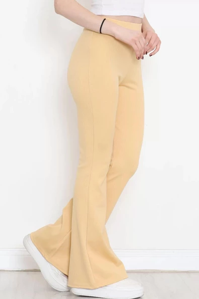 İspanyol Fitilli Tayt Hardal - 17082.1778. - 5