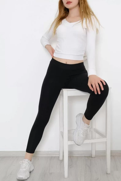 Örme Kaşe Tayt Siyah - 10158.1567. - 6