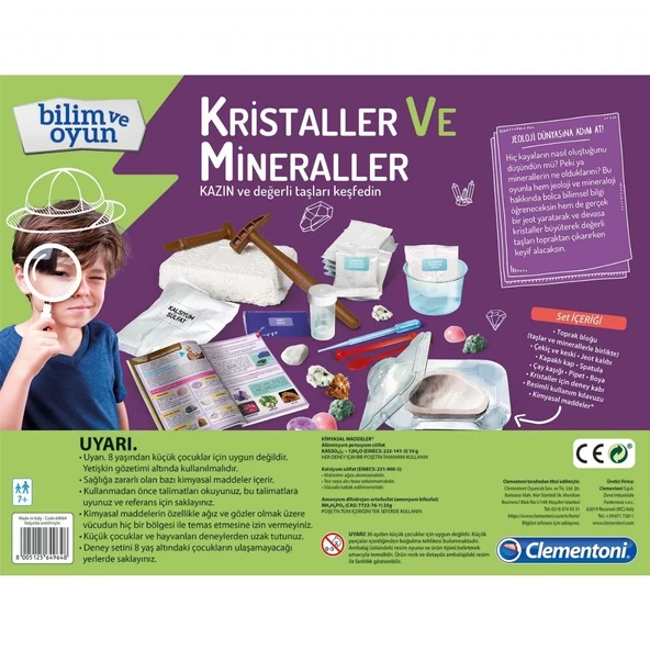 Clementoni 64964 Bilim ve Oyun Mineraller ve Kristaller - 5