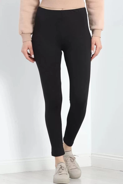 Kompakt Lyc Düz Tayt Siyah - 20513.200.