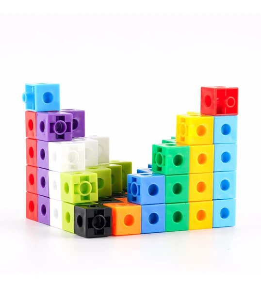 Numberblocks , Geçmeli Birim Küpler (2X2X2 CM) 50 Adet