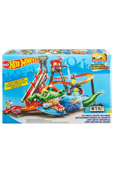 Color Shifters Ultimate Gator Car Wash Playset - 4
