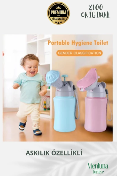 Premium Ürün Portatif Sızdırmaz Çocuk Bebek Pisuarı Araba Yolculuk Lazımlık Kız Erkek Küçük Tuvalet - 2