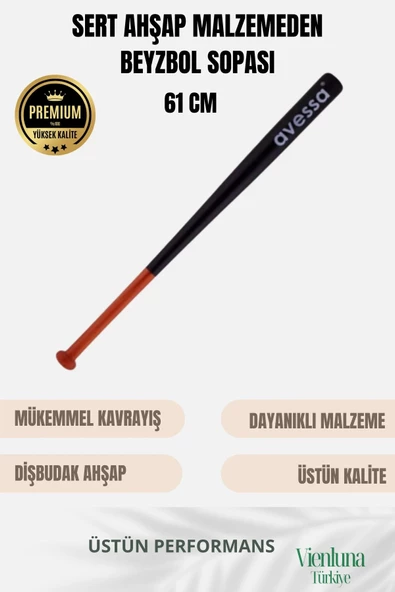 Özel Üretim Mükemmel Kavrayışlı Kırılmaz Dayanıklı Kaliteli Ahşap 28" Baseball Beyzbol Sopası 61 Cm