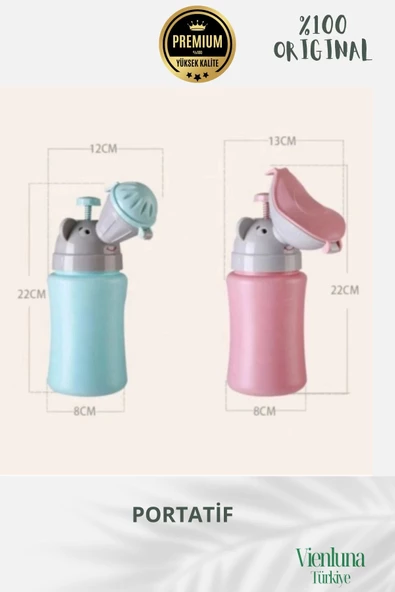 Premium Ürün Portatif Sızdırmaz Çocuk Bebek Pisuarı Araba Yolculuk Lazımlık Kız Erkek Küçük Tuvalet - 4