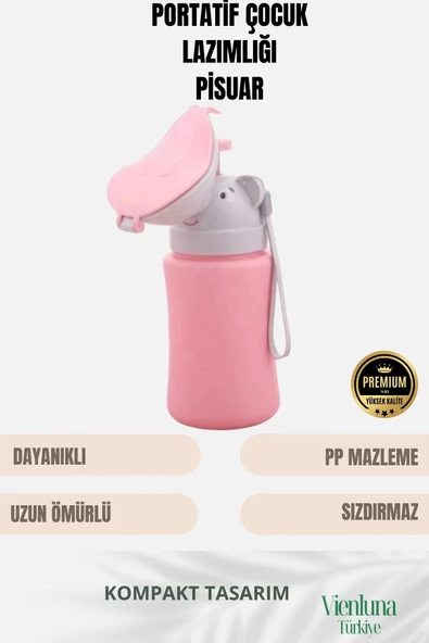 Premium Ürün Portatif Sızdırmaz Çocuk Bebek Pisuarı Araba Yolculuk Lazımlık Kız Erkek Küçük Tuvalet ürün görseli 1