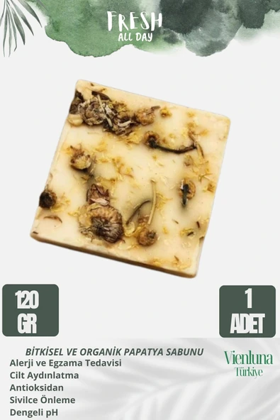Özel Üretim El Yapımı %100 Doğal Ferah Kokulu El Yüz Saç Vücut Cilt Dostu Orijinal Papatya Sabunu ürün görseli 1