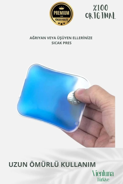 Çok Amaçlı Soğuk Havalarda Kare Şeklinde Sihirli Jel El Sıcak Tutan Isıtıcı Torba Cep Sobası 1 Adet - 3