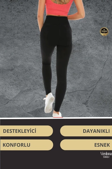 Premium Seri Sıkılaştırıcı Şekillendirici Toparlayıcı Fitilli İç Göstermez Popo Destekleyici Tayt - 4