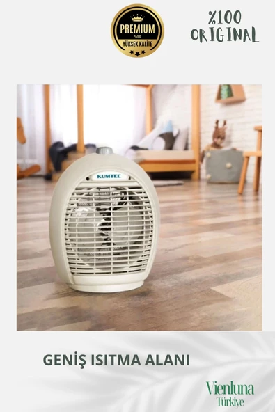 Premium Ürün Ultra Sessiz Masa Üstü Soğuk Sıcak 3 Kademeli 2000 W Fanlı Yüksek Isıtıcı Uyumlu - 4