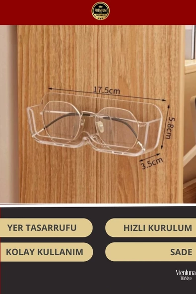 Özel Üretim Dolap Banyo Masa Kendinden Yapışkanlı Şeffaf Gözlük Düzenleyici Koruyucu - 4 Adet - 4