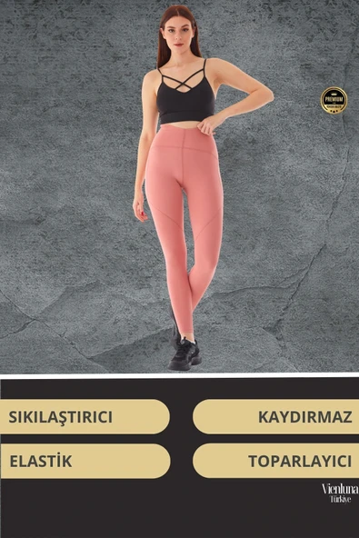 Yeni Koleksiyon Yüksek Bel Şekillendirici Günlük Rahatlık Spor Stil Toparlayıcı Sıkılaştırıcı Tayt - 2