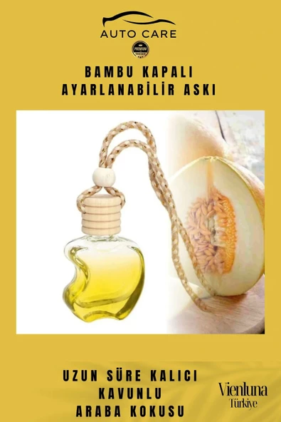 Özel Üretim Uzun Süreli Kalıcı Hava Ferahlatıcı Dikiz Aynası Askılı 8ml Araç Içi Kavun Oto Kokusu - 3