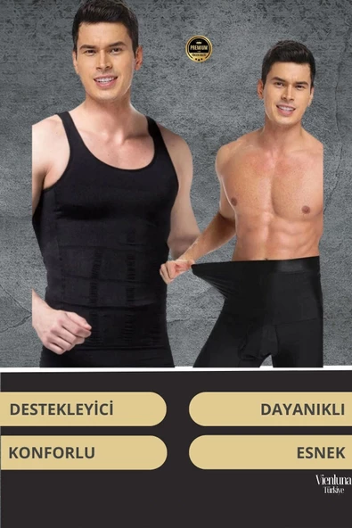 Deluxe Seri Sıkılaştırıcı Toparlayıcı Basen Bel İnceltici Göbek Düzleştirici Erkek Duble Boxer Korse - 4