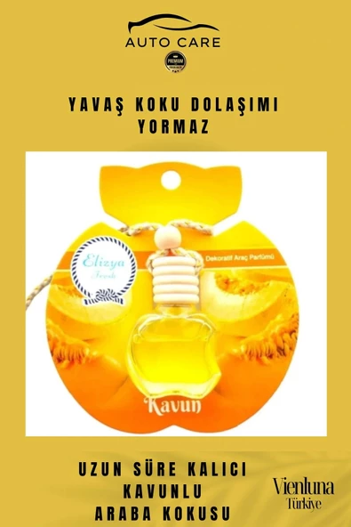 Özel Üretim Uzun Süreli Kalıcı Hava Ferahlatıcı Dikiz Aynası Askılı 8ml Araç Içi Kavun Oto Kokusu - 5