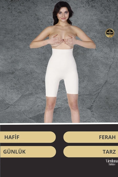 Görünmez Destek Kaymaz Silikonlu Yüksek Bel Kalça Şekillendirici Toparlayıcı Popo Dikleştirici Korse - 6