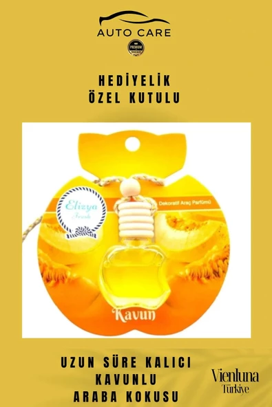 Özel Üretim Uzun Süreli Kalıcı Hava Ferahlatıcı Dikiz Aynası Askılı 8ml Araç Içi Kavun Oto Kokusu - 4