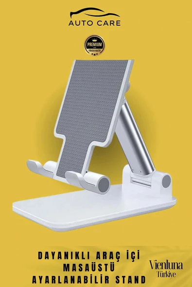 Premium Profesyonel Dayanıklı 2 Kademe Ayarlanabilir Kaymaz Tablet Telefon Tutucu Stand - 2