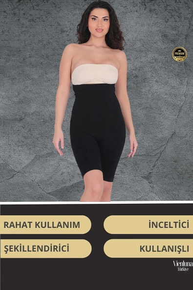 Yüksek Bel Destekli İz Göstermeyen Kaymaz Toparlayıcı İnceltici Popo Dikleştirici  Push-Up Korse - 3