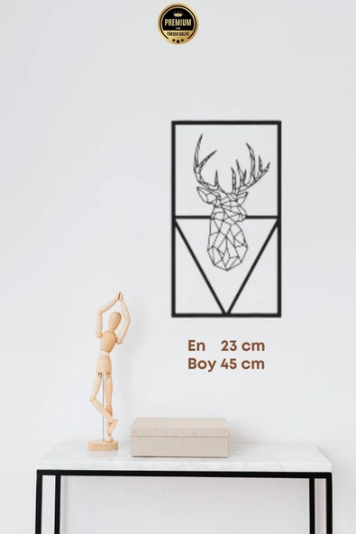 Premium Kalite Modern Stil Geyik Figürlü Metal Ev Ofis Duvar Dekoru - 5