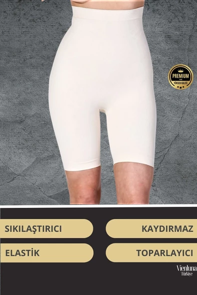 Görünmez Destek Kaymaz Silikonlu Yüksek Bel Kalça Şekillendirici Toparlayıcı Popo Dikleştirici Korse - 7