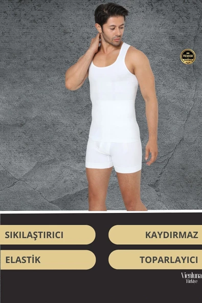 Deluxe Seri Sıkılaştırıcı Toparlayıcı Basen Bel İnceltici Göbek Düzleştirici Erkek Duble Boxer Korse - 2